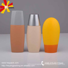 Mini lindo plástico sunblock botellas de embalaje para el conjunto de viajes